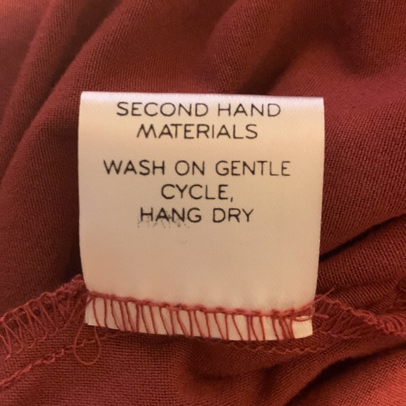 BYTAVI Burnt Orange Long sleeve Swing dress with Pockets- NWT- Size Small - Picture 7 of 7